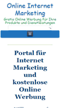 Mobile Screenshot of online-internet-marketing.com